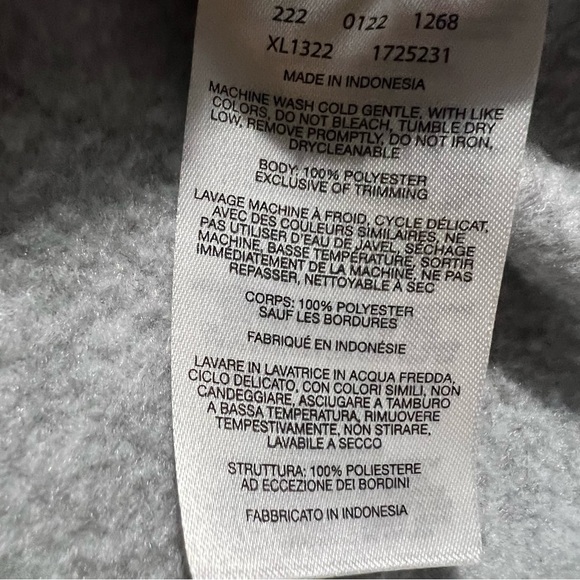 Columbia Gray Heather Full Zip Fleece Jacket Size Smalll - Picture 8 of 10